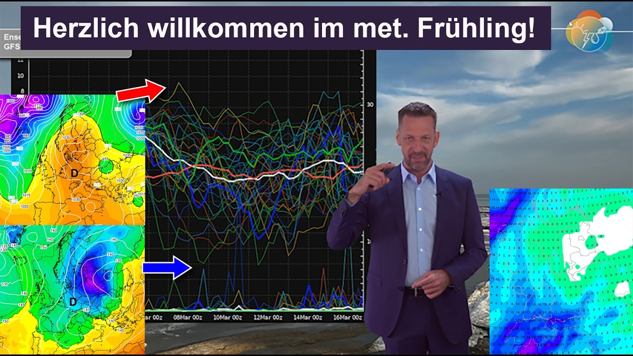 Herzlich willkommen im meteorologischen Frühling! Weiter viel Hochdruck. Wetterbericht 01.-08.03.26.