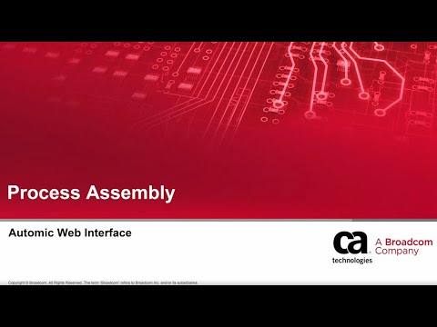 Automic Web Interface Basics - Process Assembly