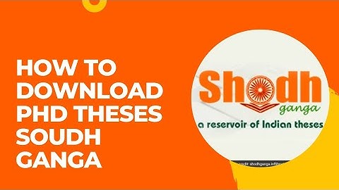 How to Search and Download Thesis from Shodhganag