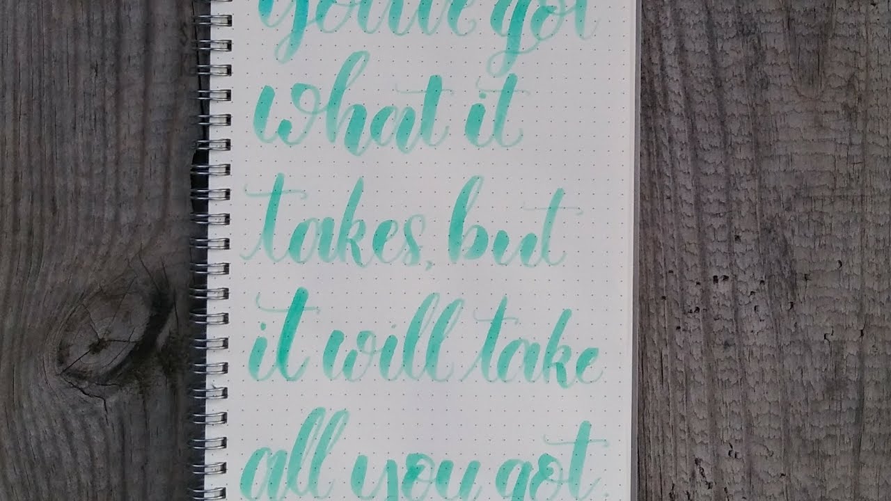 Brush Pen Lettering w/Dr. Ph. Martin's Bombay Ink+Marvy Uchida Brush Pen