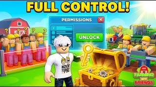 How To Use PERMISSIONS- Unlock Full Control! Farming and Friends! ROBLOX