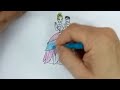 Color a picture of a mischievous, cute and adorable little girl