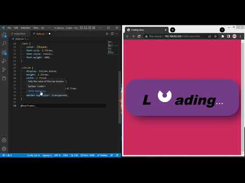 How to design Loading Animation Button Using HTML/CSS.