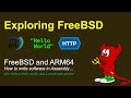 FreeBSD - writing hello world and a small web server in assembly (ARM64)