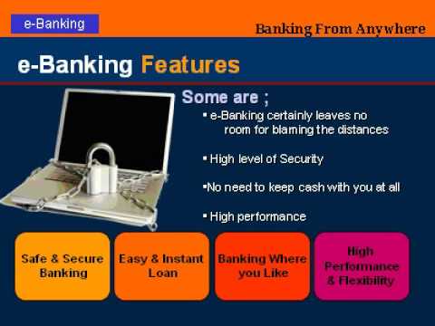 features of e banking