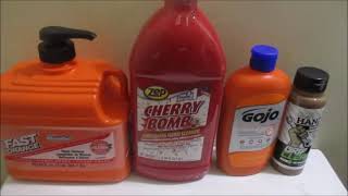 Test Comparison Fast Orange Zep Cherry Bomb Gojo Grip Clean Which Is Better Spray Paint Hand Cleaner