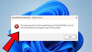 Fix “The Code Execution Cannot Proceed Because onlinefix64.dll Was Not Found” Error