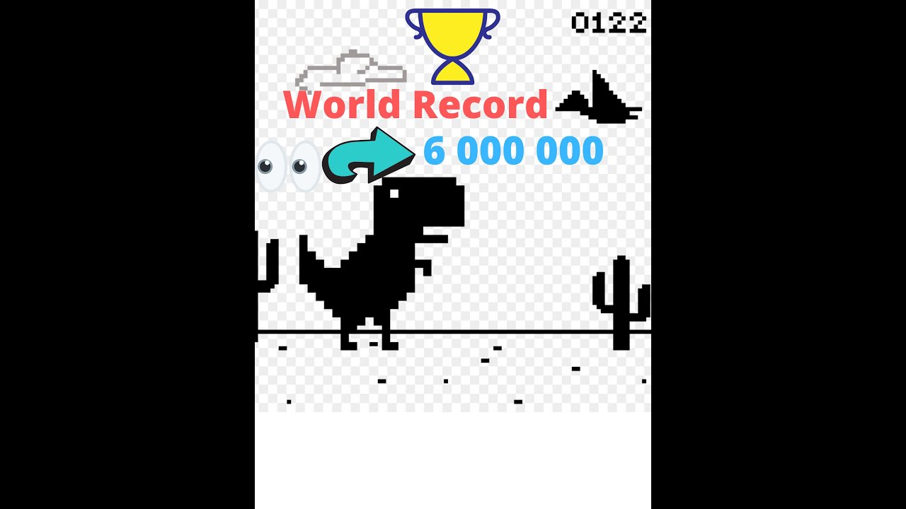 Bot Plays Google Chrome Dinosaur Game Almost 1 Million Score Game Hacks ...