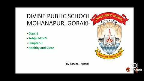 Class-1 E.V.S chapter-3 (Healthy and Clean)