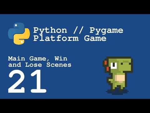 Python and Pygame Platform Game Part 21 - Game, Win and Lose Scenes ...