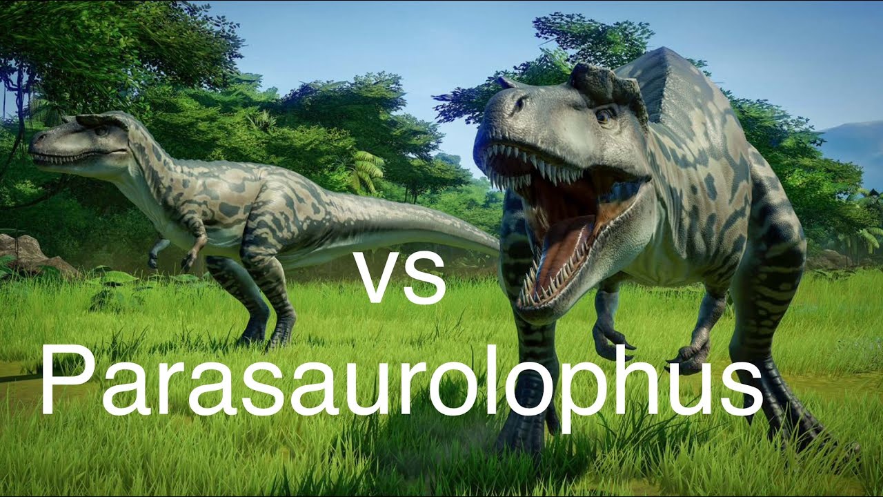Albertosaurus vs Parasaurolophus - YouTube
