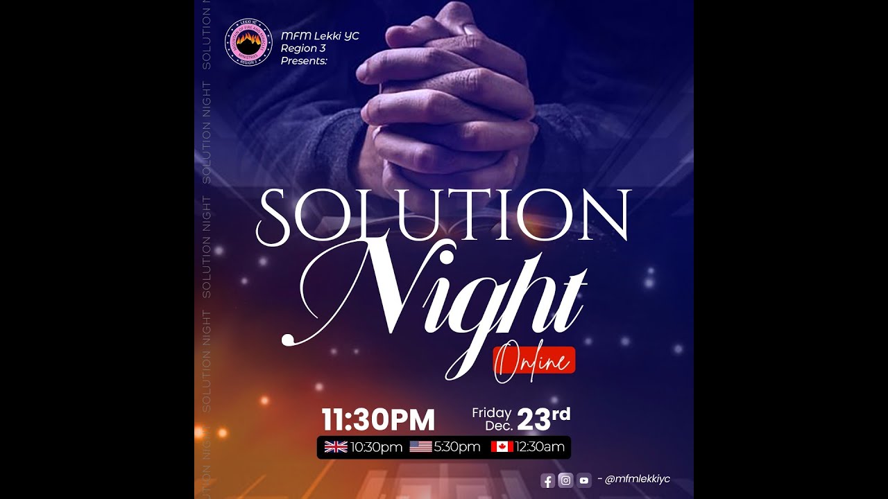 Solution Night | Live Virtual Gathering | 23rd December 2022 - YouTube