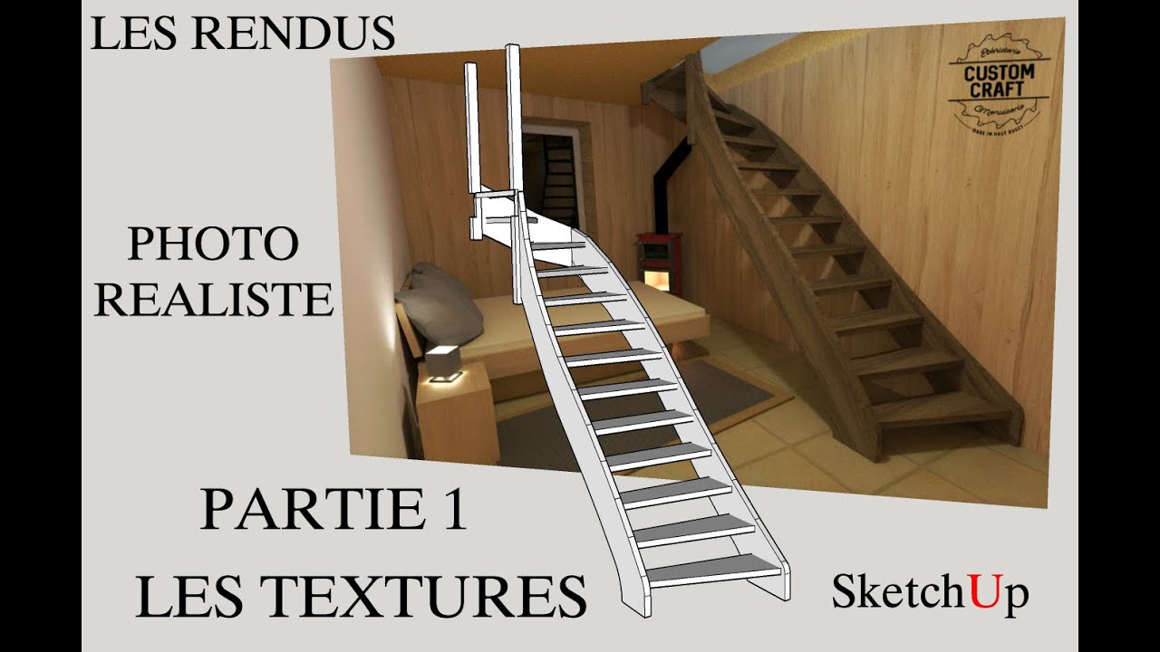 Gérer les textures sur SketchUp en vue de de faire de beaux rendus