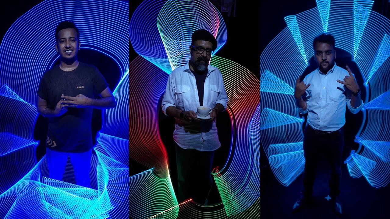 360 Light Painting Photobooth - Poco F1 Launch - YouTube