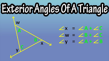 What Are Exterior Angles Of A Triangle - How To Use The Exterior Angle Theorem - Adjacent Interior