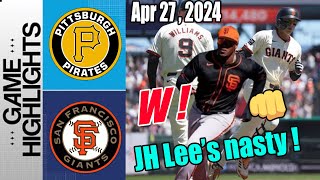San Francisco Giants vs Pittsburgh Pirates [Lee and Jorge 😳 lead the SF to victory]