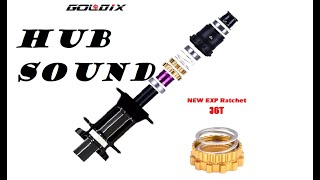 GOLDIX M350, ratchet system 36T, HUB SOUND!