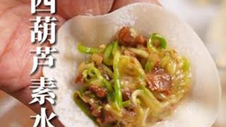 5分钟教你做出和素食大厨一样好吃的素水饺#齐善素食 #素食也可以很好吃#水饺