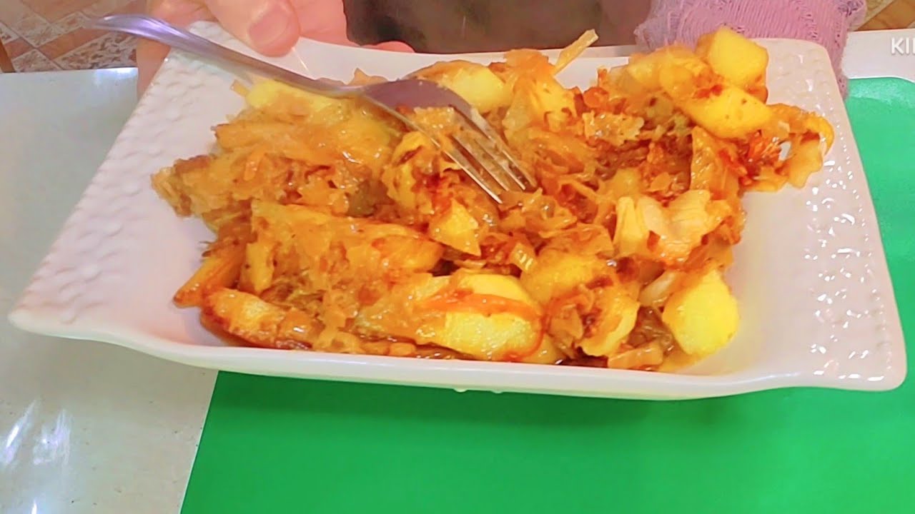 Швидке рагу з квашеної капусти. Без м'яса і зайвої мороки. - YouTube