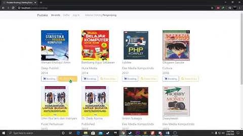 Katalog dan Detail Buku Web Programming
