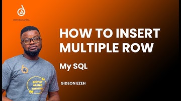 How To Insert Multiple Rows Using MySQL?