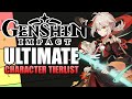 THE MOST UP TO DATE GENSHIN IMPACT CHARACTER TIER LIST | MOBILE, CONSOLE & PC