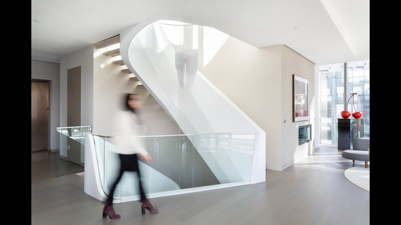 NYC's Penthouse 37 Custom Staircase | Zaha Hadid Architects | ASTOUND Group