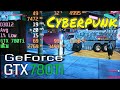 Nvidia GTX 780Ti Cyberpunk 2077 720p 1080p FPS Benchmark