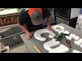 How to attach HDU Corafoam dimensional lettering to a sign - Signs by Van