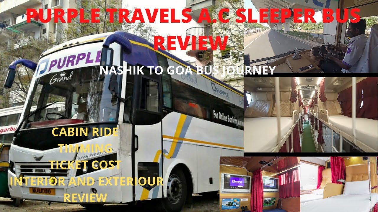 Purple Travels A.C Sleeper Bus l Nashik To Goa Bus Review l Veera V7 Premium Bus l TTW l