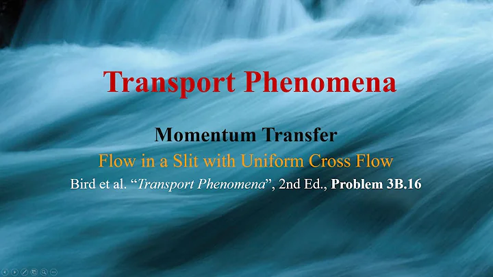 Problem 3B.16 - Flow in a slit with uniform cross flow [Transport Phenomena : Momentum Transfer]