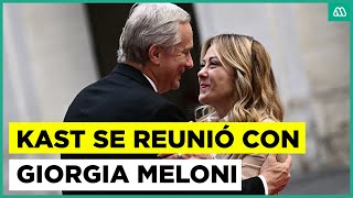 José Antonio Kast Se Reunió Con Giorgia Meloni En Europa