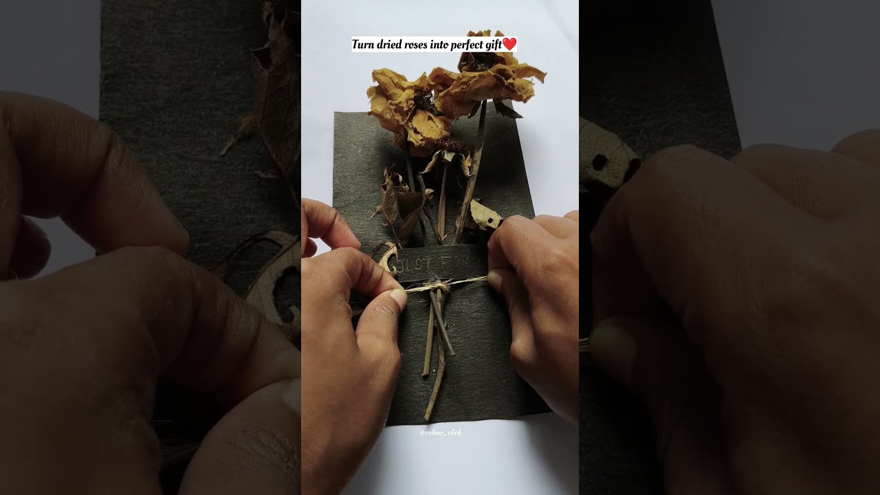 Turn dried roses into a timeless gift that speaks from the heart ❤️💐