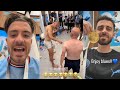 Manchester city crazy dressing room celebrations after winning fa cup 2023  man united  pep tears
