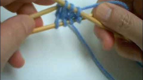 Turkish Cast On on Double Point Needles