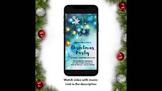 Video Invitation for Christmas Party designed by Zeze Craft Studio, Christmas Tree and Snow