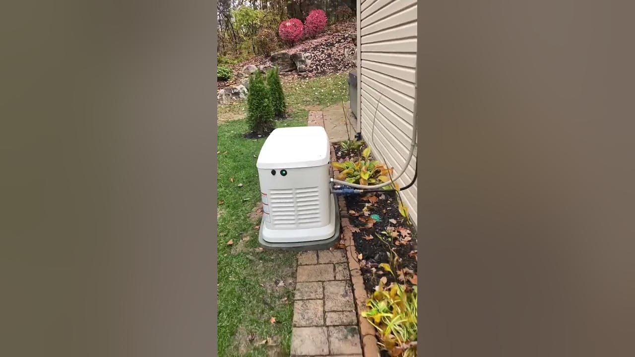 24 kw Generac in weekly exercise mode. YouTube