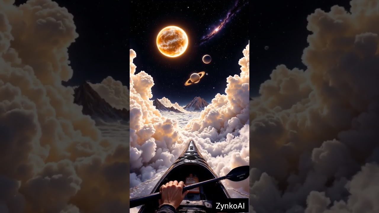 "Surreal AI Art: A Boat Floating in the Clouds ☁️⛵ | Dreamy AI Video"