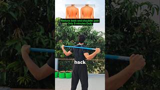 Reduces back, shoulder pain and improves body posture #painrelief #backpainexercises #health