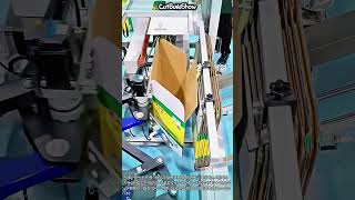 골판지 상자 자동 조립 및 테이핑 시스템 #worker #process #machinery