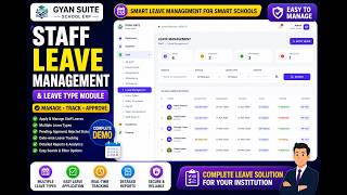 School ERP Leave Management for Staff | Complete Demo 2026
