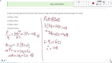 Age Calculations Part 02 #SATHEE_SSC #swayamprabha #SSC