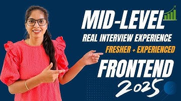👉 Mid-Level Frontend Developer Interview 2025 ⚡ Real Experience + Must-Know Concepts!