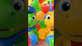 Ek Nanha Dino Jhoom Ke Chala 😂 #dinokidstv #nurseryrhymes #kidssongs  #hindirhymes #shorts  #colour