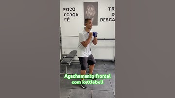 Agachamento frontal com kettlebell - prof. Matheus Gomes #dicasdetreino #academia