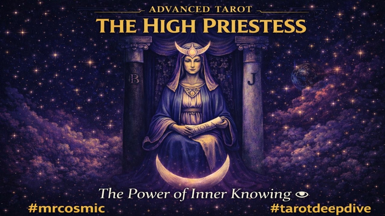 The High Priestess  The Power of Inner Knowing 👁️ #mrcosmic #tarot thumbnail