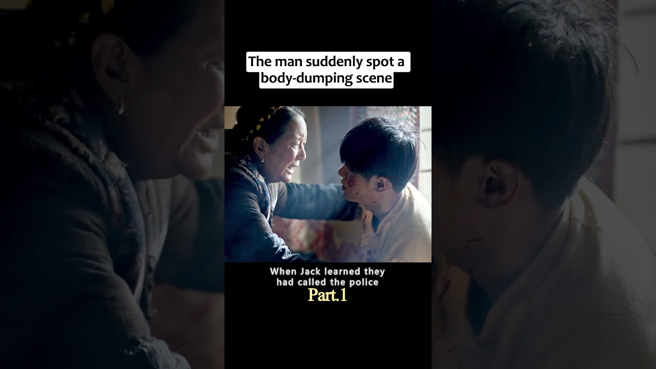 The man suddenly spot a body dumping scene. 