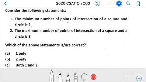 Civil Services 2020_Qn C63, Consider the following statements:1. The minimum number of points of....