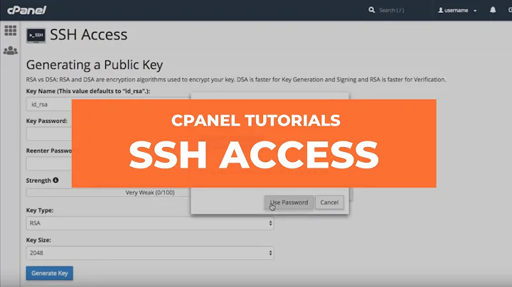 cPanel Tutorials - SSH Access