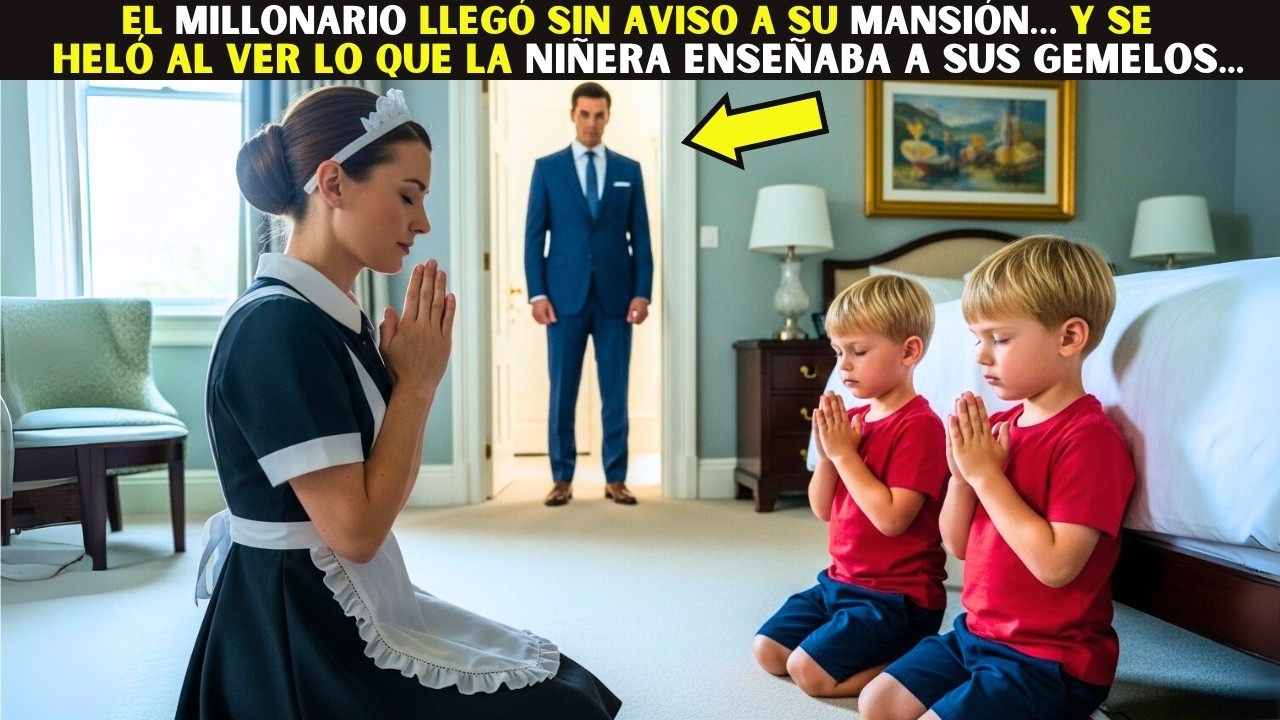 El Millonario llegó sin aviso a su mansión… y se heló al ver lo que la niñera enseñaba a sus gemelos